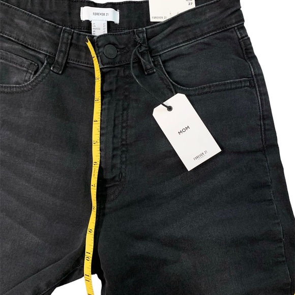 High-Rise,  Relaxed fit, Tapered leg Mom Skinny Jeans Forever 21 size 27 - Picture 6 of 13